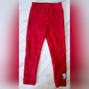 Imported Polka Dot Bow Tie Kids Leggings (4T)